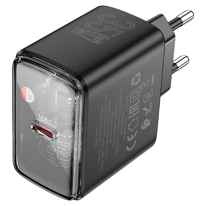 hoco cs41a smart pd35w single port wall charger eu output