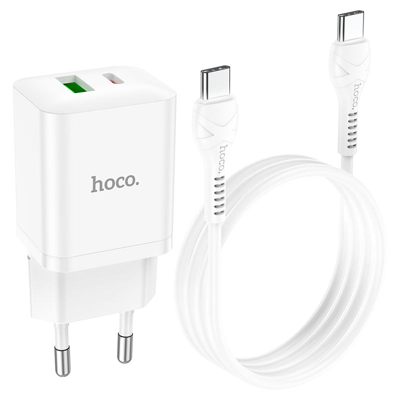 hoco n28 founder pd20w qc3 dual port wall charger eu set tc tc wire