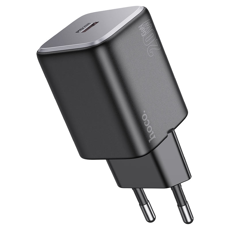 hoco n40 mighty pd20w single port wall charger eu output