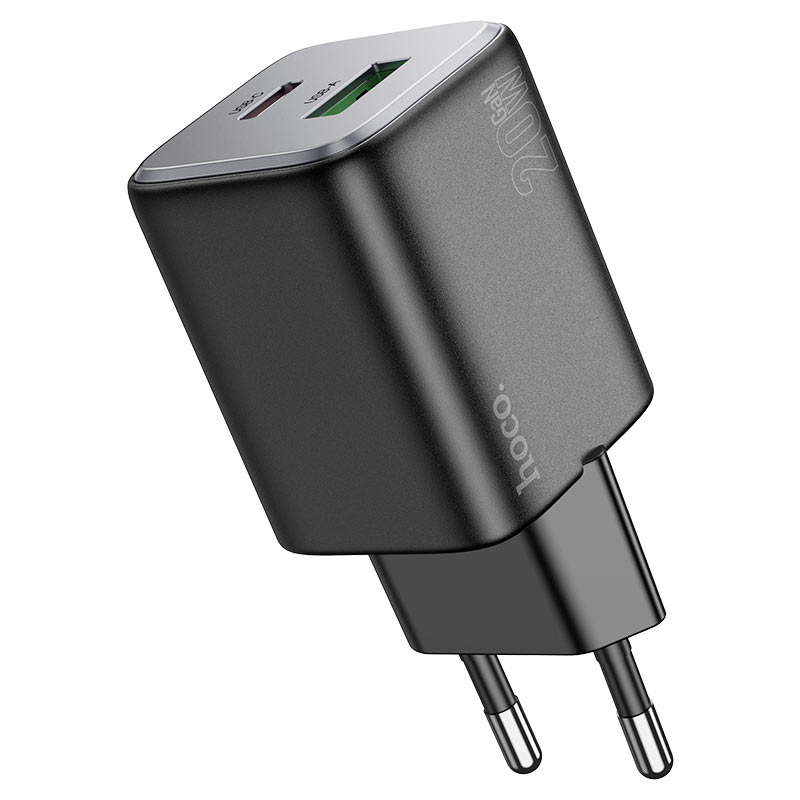 hoco n41 almighty pd20w qc3 dual port wall charger eu output