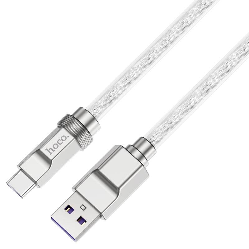hoco u113 solid 100w silicone charging data cable usb tc bold