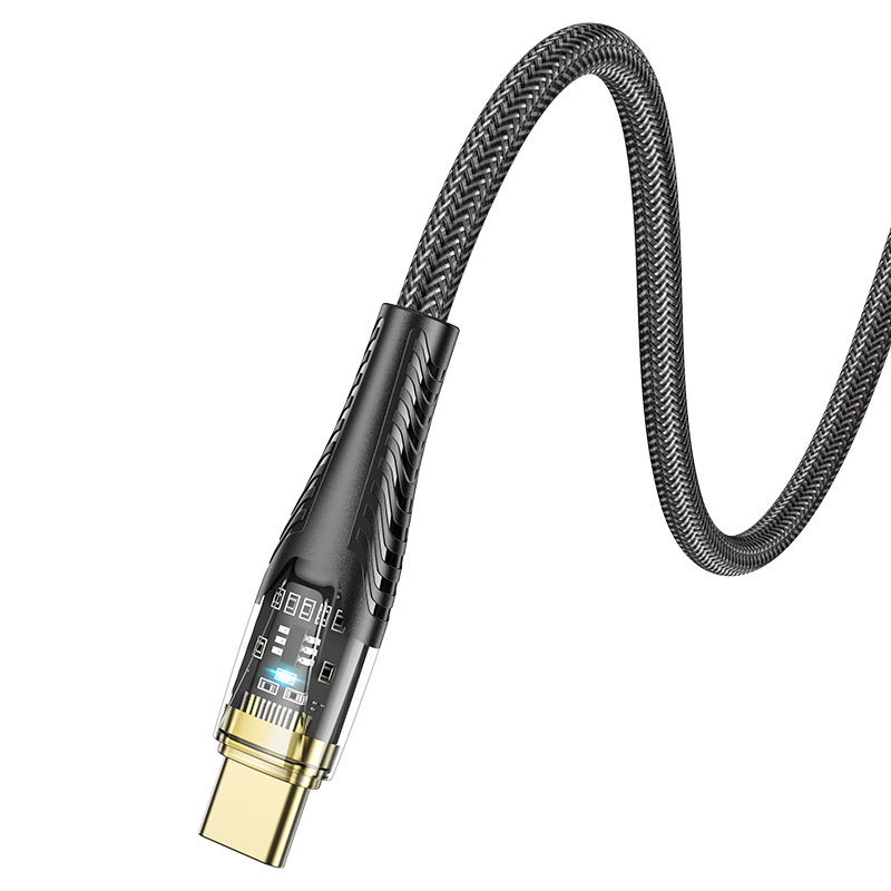 hoco u121 gold standard tde 60w charging data cable tc tc joint