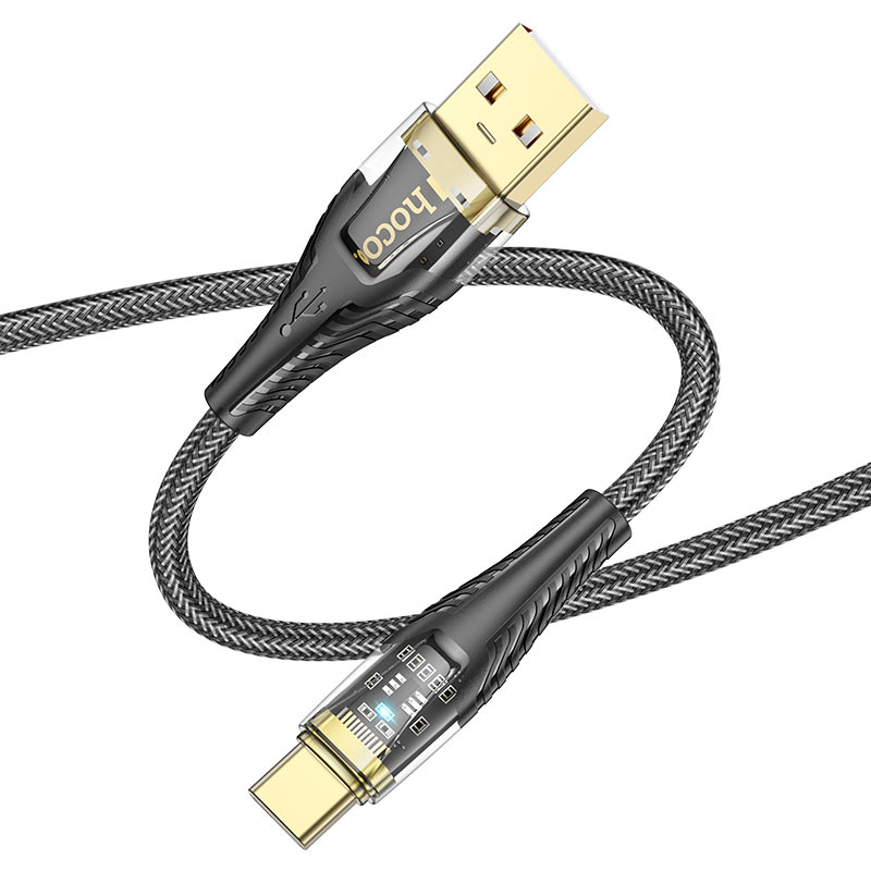 hoco u121 gold standard tde charging data cable usb tc