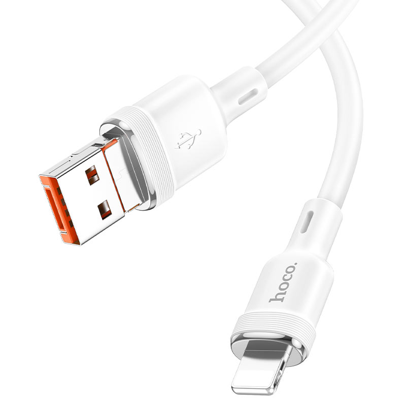 hoco u131 afortunado 2in1 charging data cable usb tc to ltn tail
