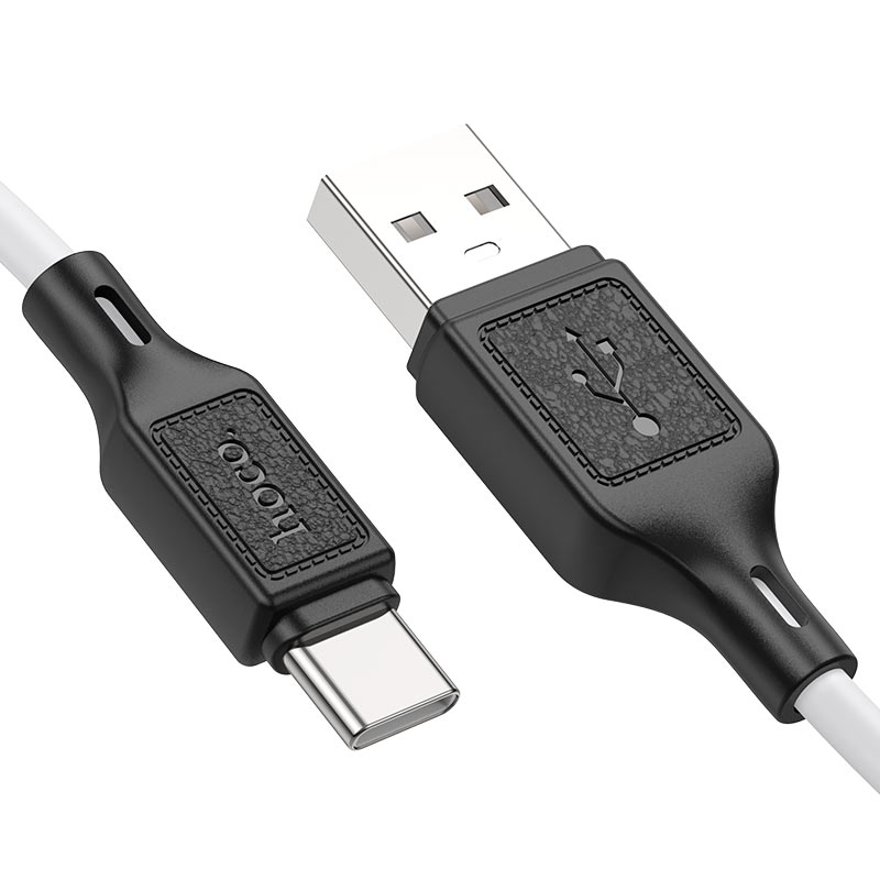 hoco x90 cool silicone charging data cable usb tc connectors