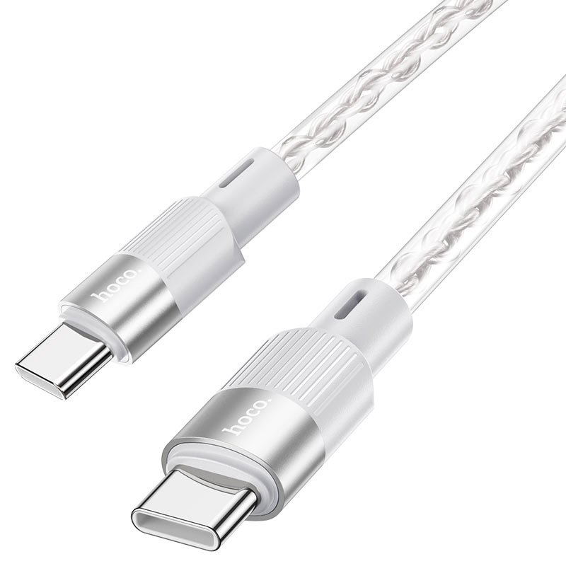 hoco x99 crystal junction 60w silicone charging data cable tc tc connectors