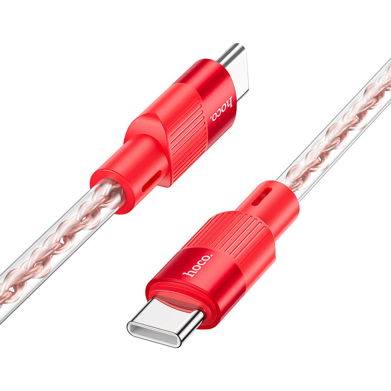 hoco x99 crystal junction 60w silicone charging data cable tc tc