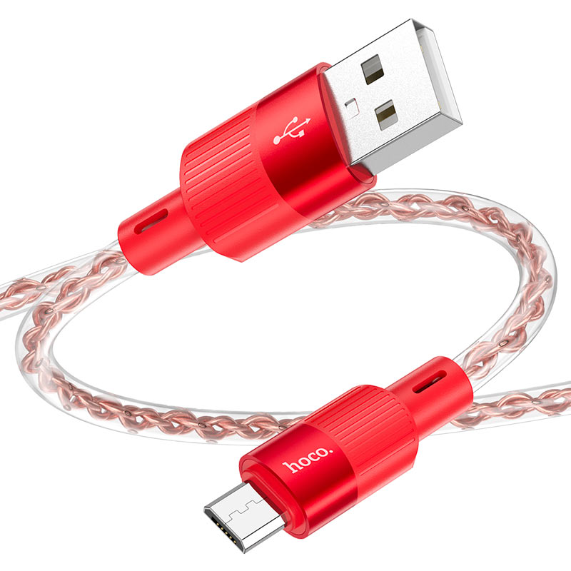 hoco x99 crystal junction silicone charging data cable usb musb