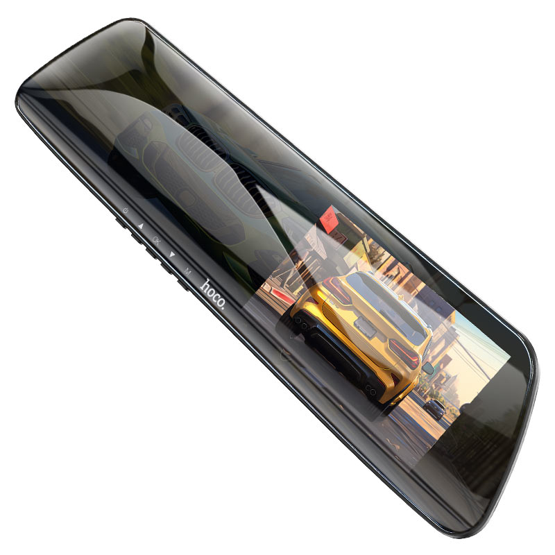 hoco dv4 rearview mirror driving recorder dual channel mirror