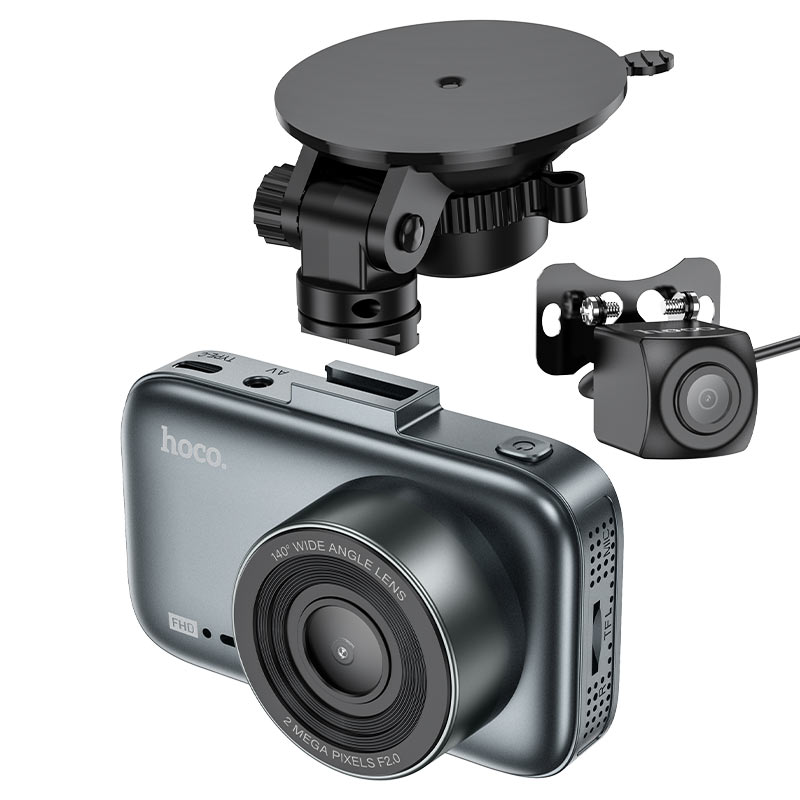 hoco dv6 driving recorder with 3inch display with rear camera