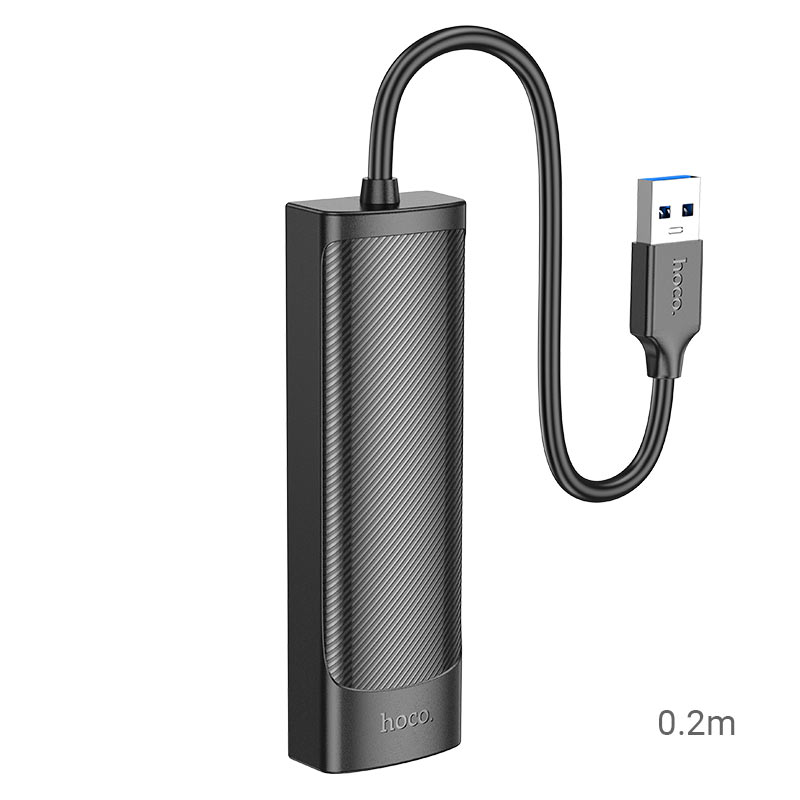 hoco hb41 easy safety 4in1 adapter usb to 4x usb3 20cm