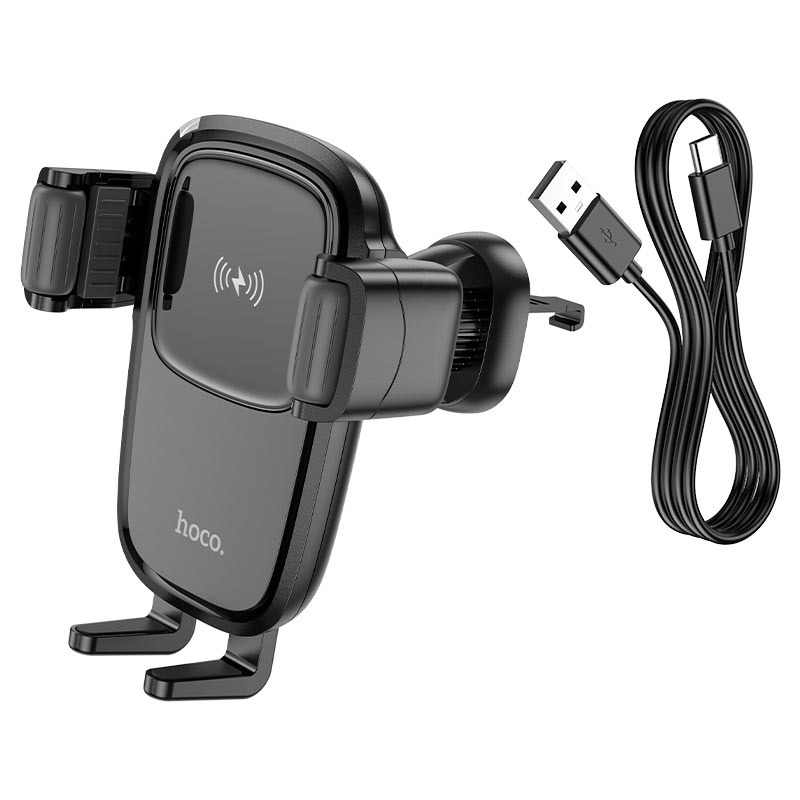 hoco hw1 pro car air outlet wireless charging holder cable