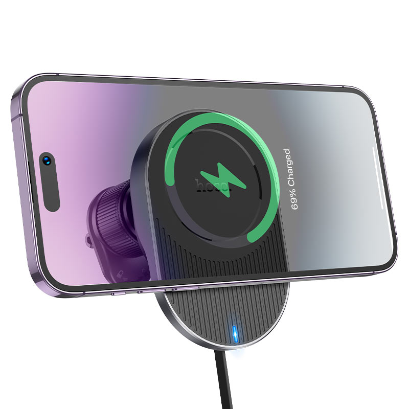 hoco hw12 guardian car air outlet wireless charging holder magnet