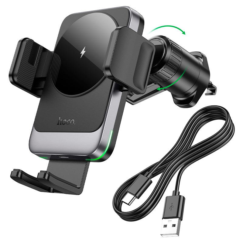 hoco hw13 speed car air outlet wireless charging holder accessories