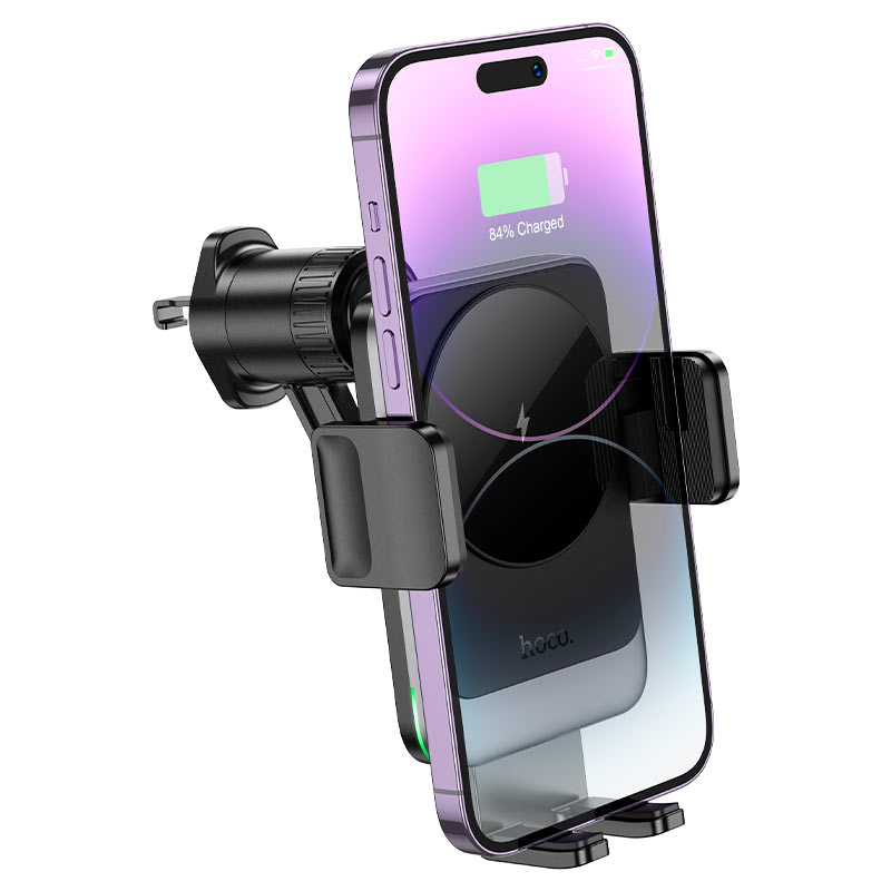 hoco hw13 speed car air outlet wireless charging holder overview