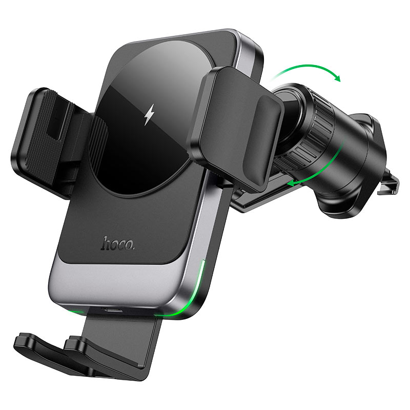 hoco hw13 speed car air outlet wireless charging holder
