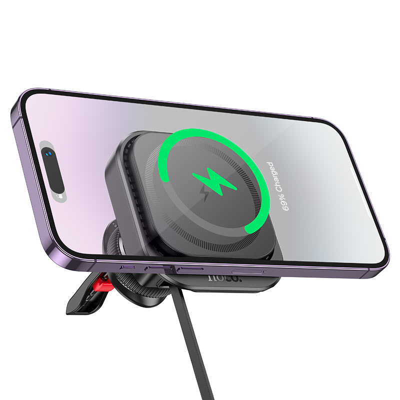 hoco hw23 might car air outlet wireless charging holder overview