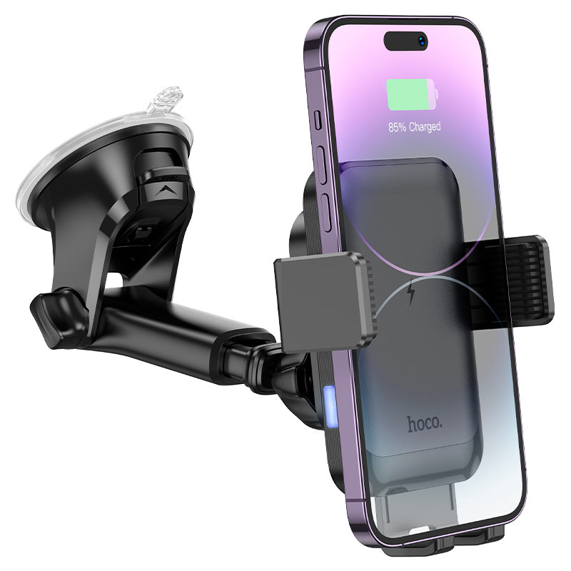 hoco hw9 climber car center console wireless charging holder windshield