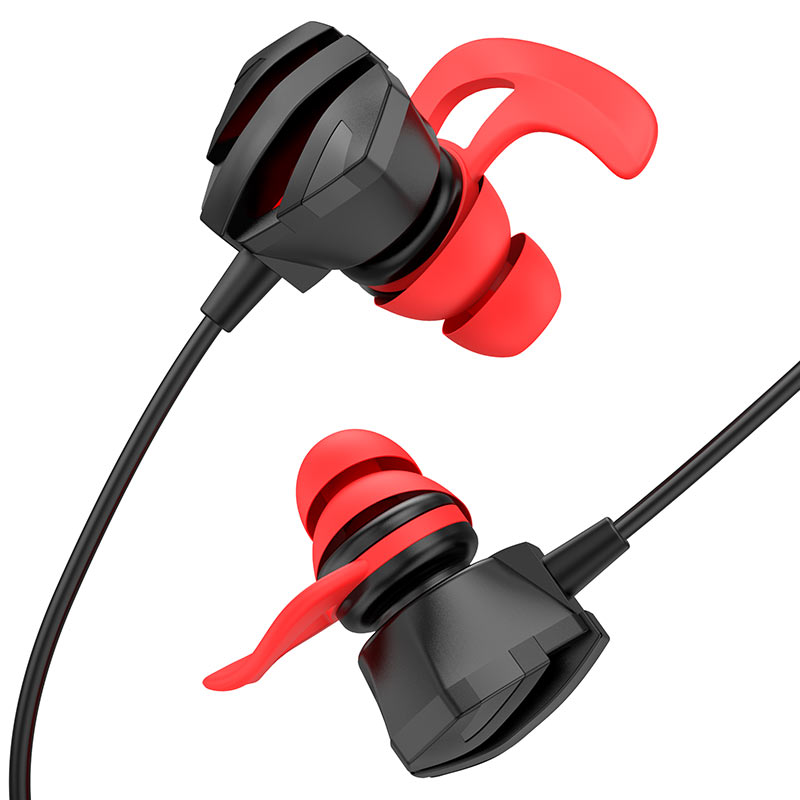 hoco m105 sharp gaming earphones with microphone earhook