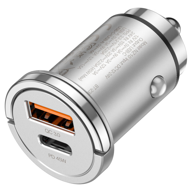 hoco nz10 handy pd45w 2port car charger ports