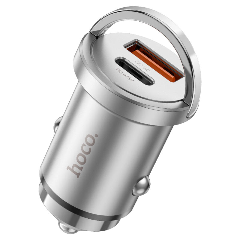 hoco nz10 handy pd45w 2port car charger