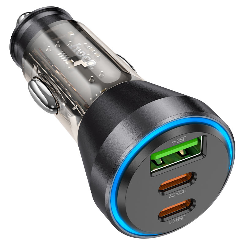 hoco nz12d lucky pd60w 2c1a car charger light