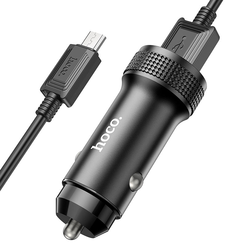 hoco z49 level 2port car charger set usb musb connectors