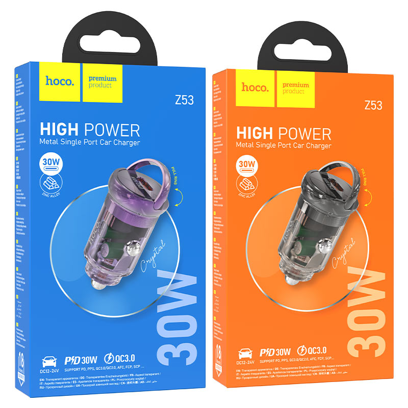 hoco z53 sight pd30w car charger packaging