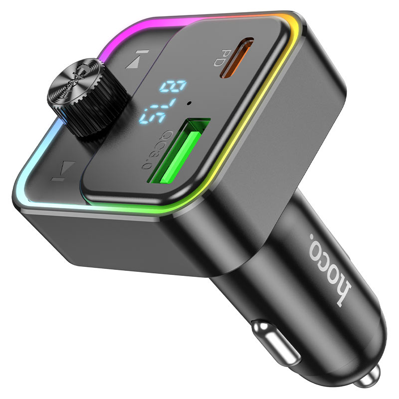 hoco e81 fantasy pd30w qc3 car bt fm transmitter buttons