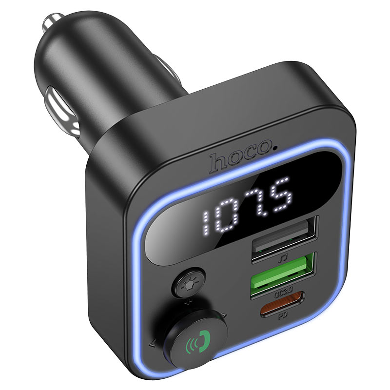 hoco e85 tiger pd20w qc3 car bt fm transmitter display