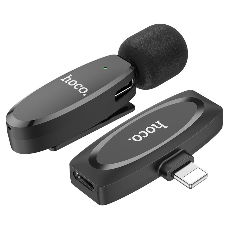 hoco l15 crystal lavalier wireless digital microphone ltn ports