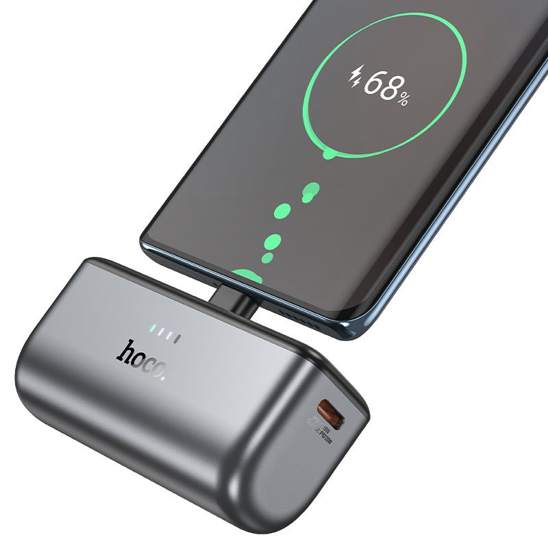 hoco q31 ingenious pd20w pocket power bank usbc 5000mah charging