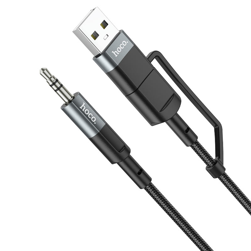 hoco upa23 usbc usba 2in1 digital audio conversion cable braid