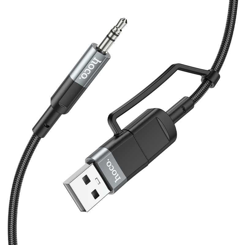 hoco upa23 usbc usba 2in1 digital audio conversion cable
