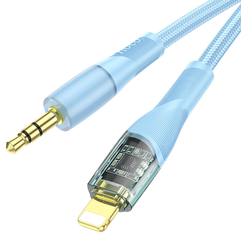 hoco upa25 transparent discovery edition aux audio cable for ltn