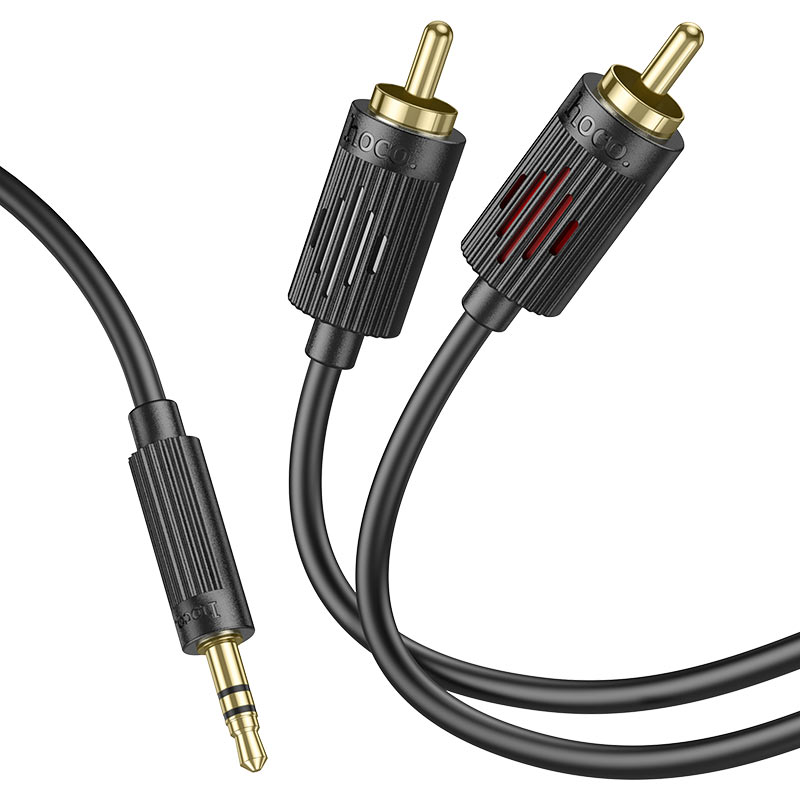 hoco upa28 3 5mm double lotus rca audio cable aux