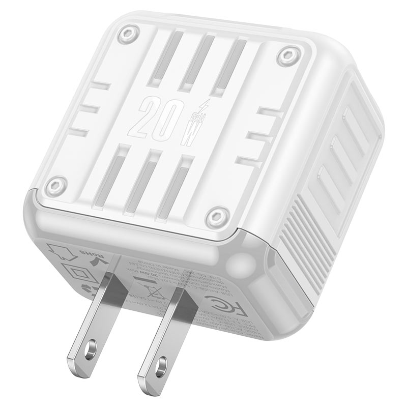 hoco c135 rock pd20w qc3 wall charger us housing