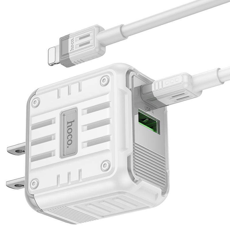 hoco c135 rock pd20w qc3 wall charger us set usbc ltn output