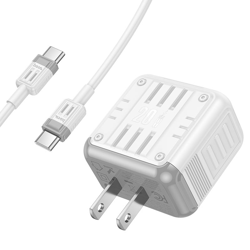 hoco c135 rock pd20w qc3 wall charger us set usbc usbc