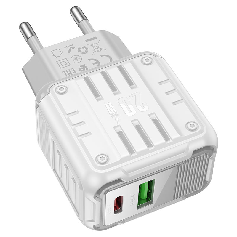 hoco c135a rock pd20w qc3 wall charger eu ports