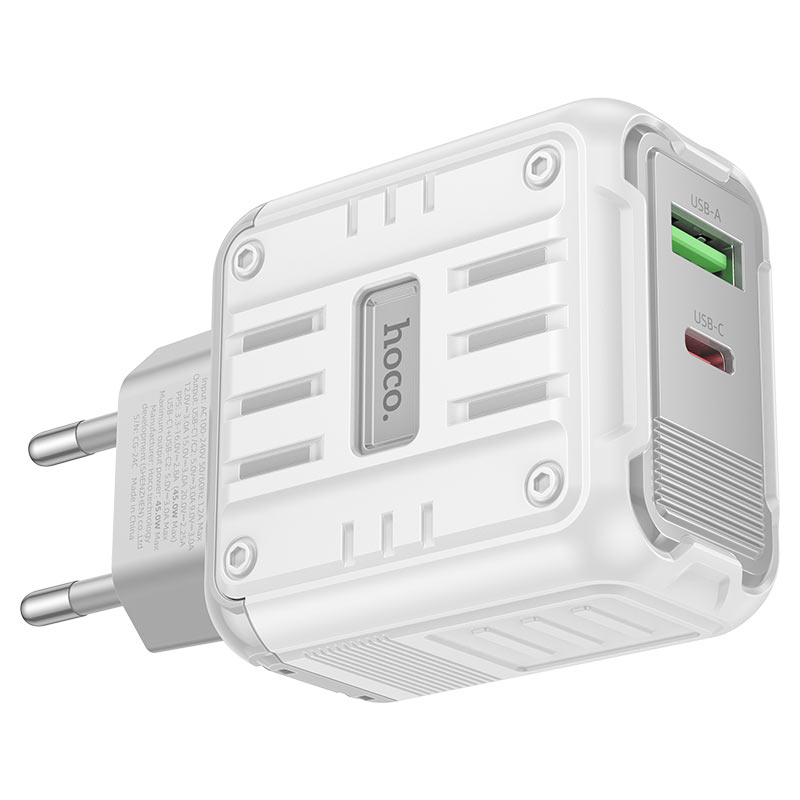 hoco c136a rock pd45w 1a1c wall charger eu output