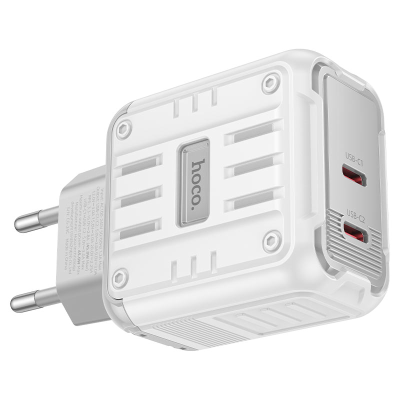 hoco c137a rock pd45w 2c wall charger eu output
