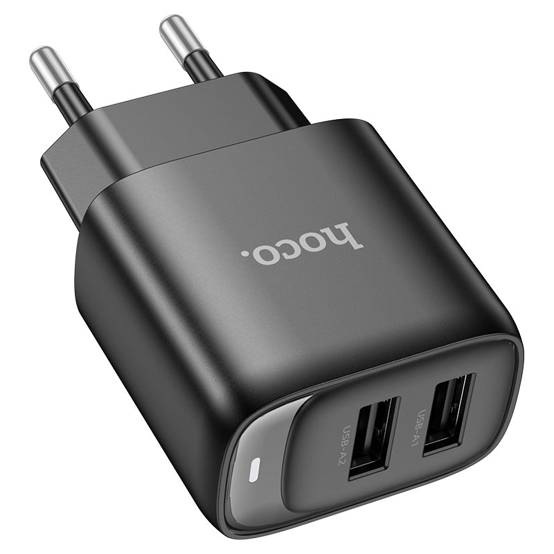 hoco c141a smart 2ports wall charger eu ports