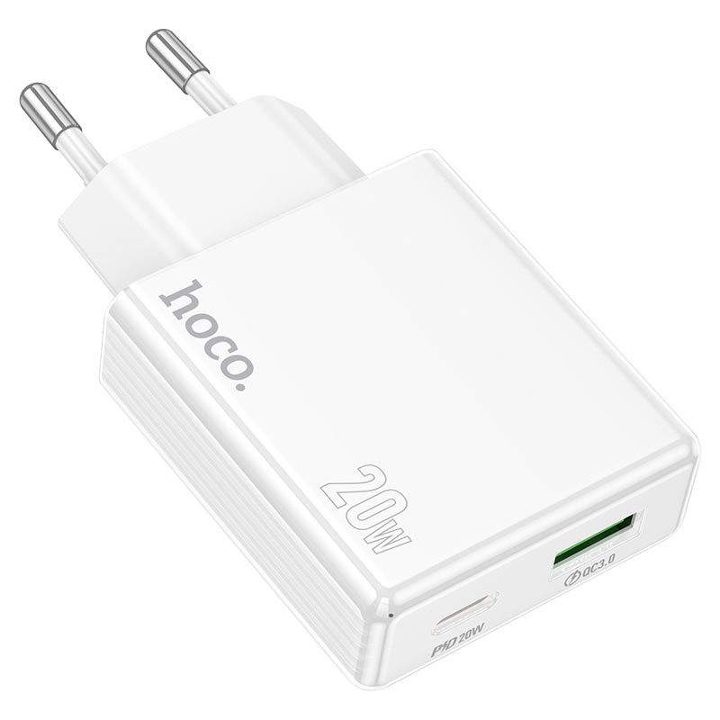 hoco c142a direct pd20w qc3 wall charger eu charging