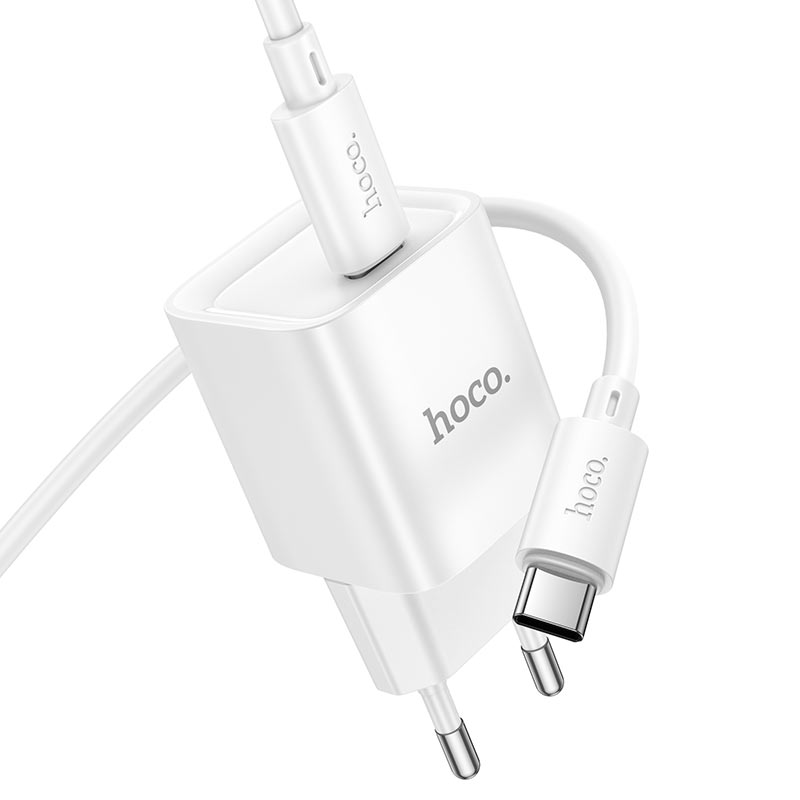 hoco c146a charm 1port pd20w wall charger eu set usbc usbc cable