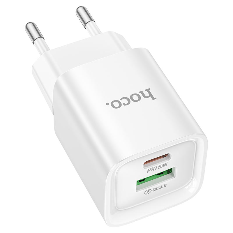 hoco c147a charm pd20w qc3 wall charger eu port