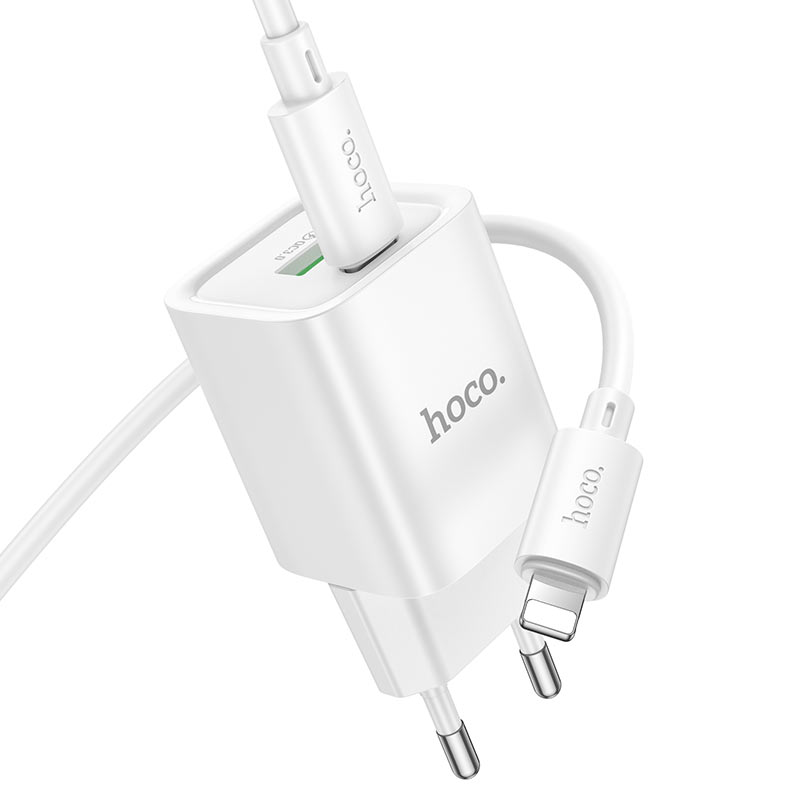 hoco c149a charm pd30w qc3 wall charger eu set usbc ltn ports