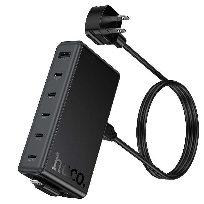 hoco c151 modern pd50w 7port desktop charger us cord