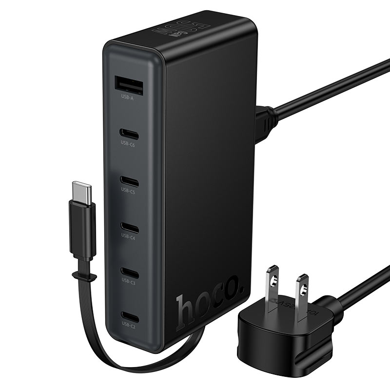 hoco c151 modern pd50w 7port desktop charger us