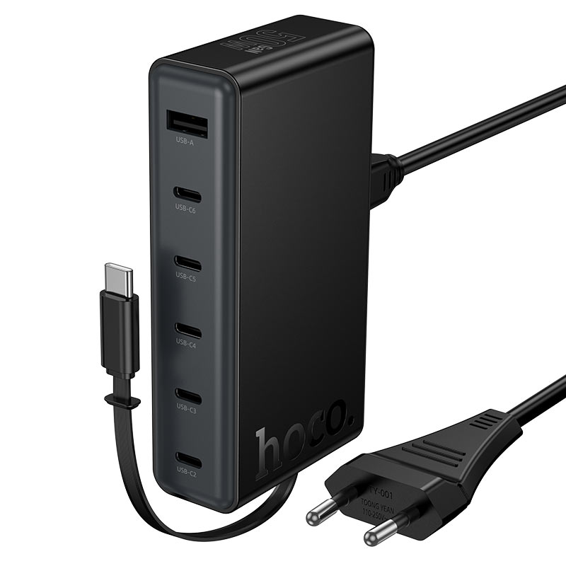 hoco c151a modern pd50w 7port desktop charger eu